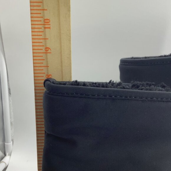 NATIVE x Save the Duck Boots Boy Size 4 Black Water Resistant Lhoste Faux Fur - Picture 7 of 7